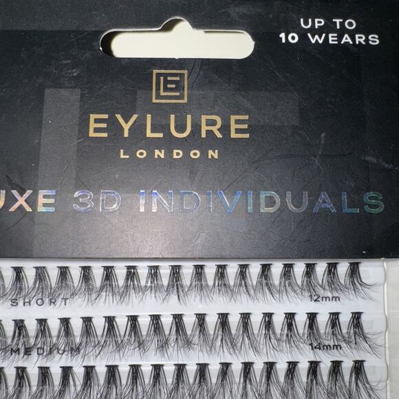 Eylure London 3D Luxe Individuals False Eyelashes 10 Applications NIB - Picture 2 of 4